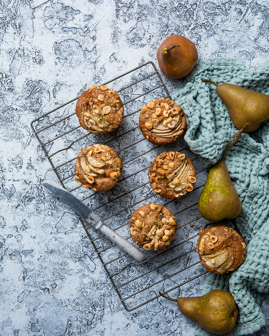 Pear and Hazelnut Muffins
