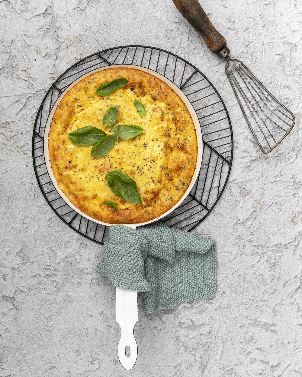 Ham, Corn and Sweet Potato Frittata - AZALEA