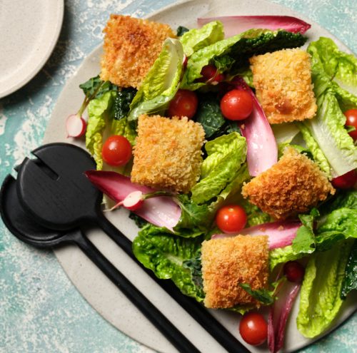 Crispy Ravioli Salad